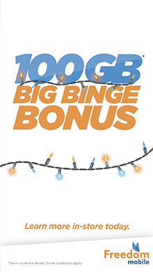 Holiday Big Binge Bonus